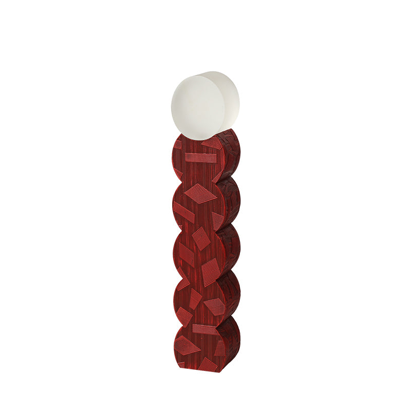 Wood Grain Cylinder - Red