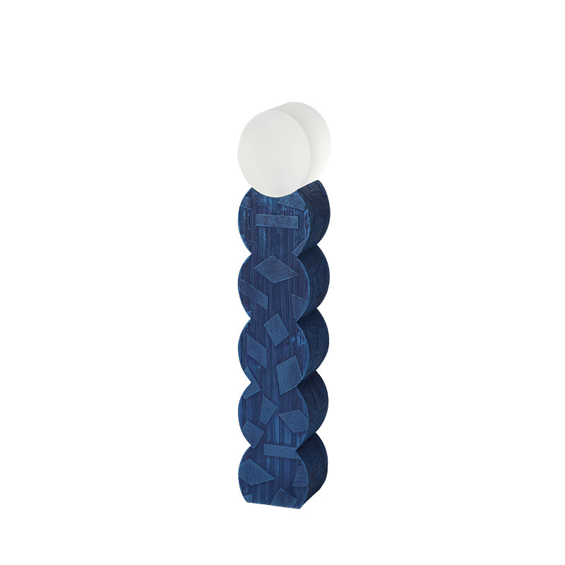 Wood Grain Cylinder - Blue