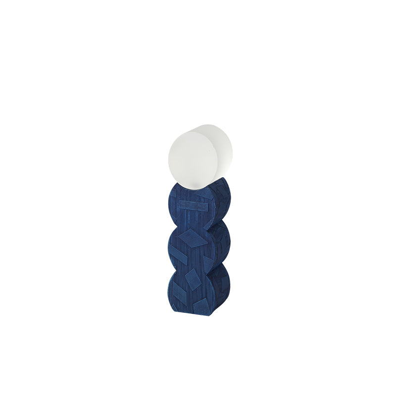 Wood Grain Cylinder - Blue