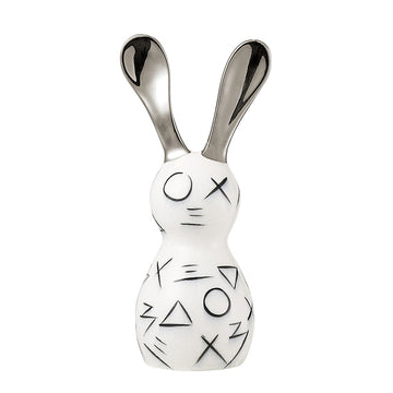 Geometric Silver Rabbit