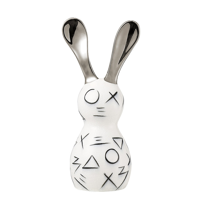 Geometric Silver Rabbit