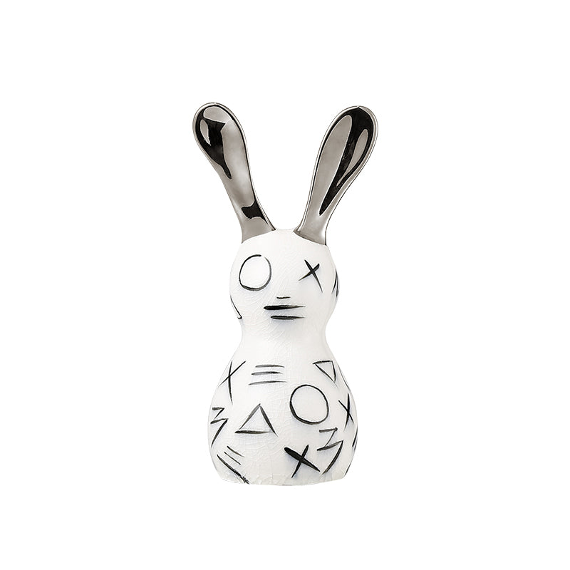 Geometric Silver Rabbit