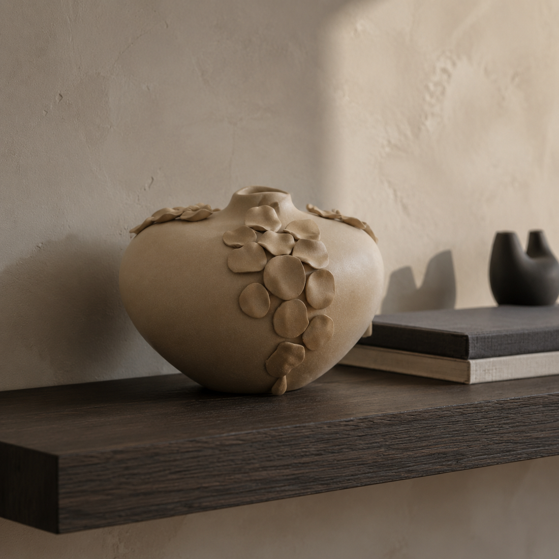 Coined Bowl Vase in a modern contemporary interior